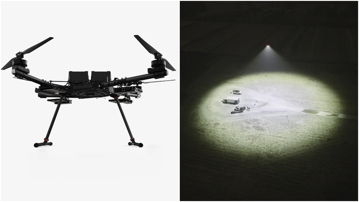 freefly systems flying sun new drone with light